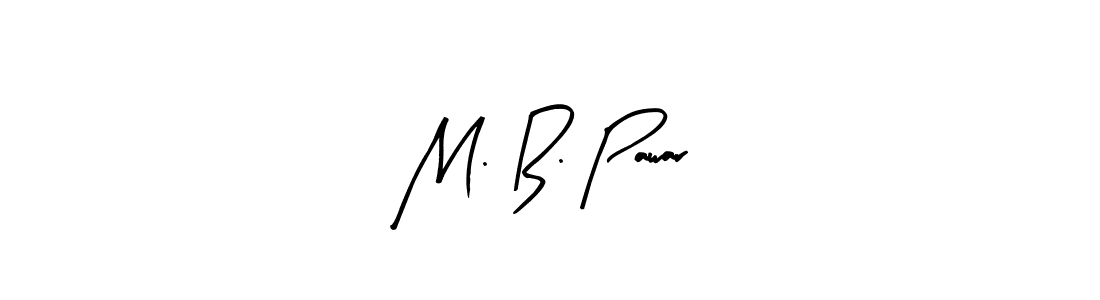 Make a beautiful signature design for name M. B. Pawar. With this signature (Arty Signature) style, you can create a handwritten signature for free. M. B. Pawar signature style 8 images and pictures png