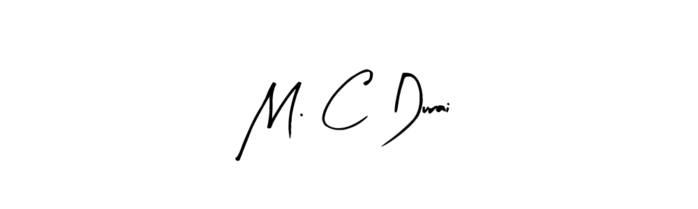 Create a beautiful signature design for name M. C Durai. With this signature (Arty Signature) fonts, you can make a handwritten signature for free. M. C Durai signature style 8 images and pictures png