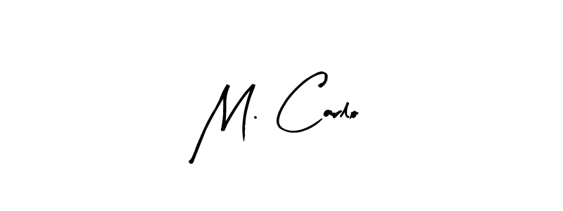 Similarly Arty Signature is the best handwritten signature design. Signature creator online .You can use it as an online autograph creator for name M. Carlo. M. Carlo signature style 8 images and pictures png