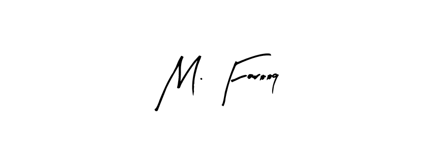 How to Draw M. Farooq signature style? Arty Signature is a latest design signature styles for name M. Farooq. M. Farooq signature style 8 images and pictures png