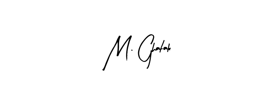 Similarly Arty Signature is the best handwritten signature design. Signature creator online .You can use it as an online autograph creator for name M. Ghatak. M. Ghatak signature style 8 images and pictures png