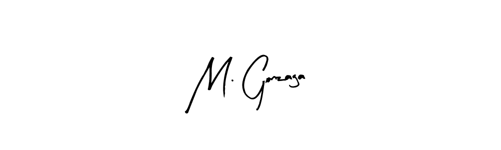 Arty Signature is a professional signature style that is perfect for those who want to add a touch of class to their signature. It is also a great choice for those who want to make their signature more unique. Get M. Gonzaga name to fancy signature for free. M. Gonzaga signature style 8 images and pictures png