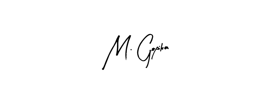 See photos of M. Gopika official signature by Spectra . Check more albums & portfolios. Read reviews & check more about Arty Signature font. M. Gopika signature style 8 images and pictures png