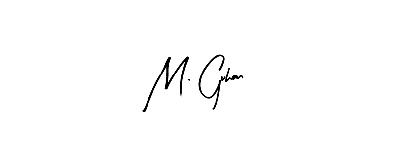 Similarly Arty Signature is the best handwritten signature design. Signature creator online .You can use it as an online autograph creator for name M. Guhan. M. Guhan signature style 8 images and pictures png