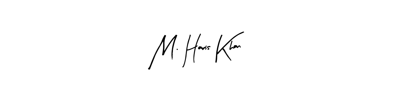 This is the best signature style for the M. Haris Khan name. Also you like these signature font (Arty Signature). Mix name signature. M. Haris Khan signature style 8 images and pictures png