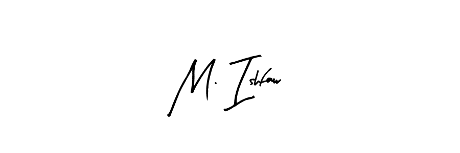 How to make M. Ishfaw name signature. Use Arty Signature style for creating short signs online. This is the latest handwritten sign. M. Ishfaw signature style 8 images and pictures png