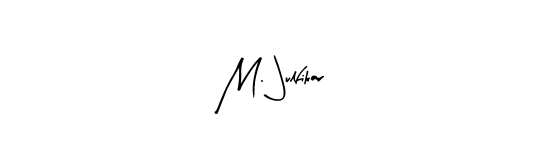 Make a beautiful signature design for name M. Julfikar. With this signature (Arty Signature) style, you can create a handwritten signature for free. M. Julfikar signature style 8 images and pictures png