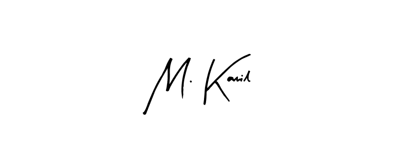 You should practise on your own different ways (Arty Signature) to write your name (M. Kamil) in signature. don't let someone else do it for you. M. Kamil signature style 8 images and pictures png