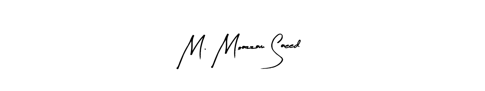 Also we have M. Moazzam Saeed name is the best signature style. Create professional handwritten signature collection using Arty Signature autograph style. M. Moazzam Saeed signature style 8 images and pictures png