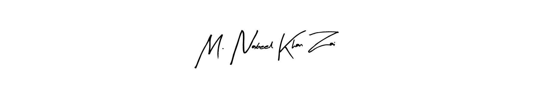 Create a beautiful signature design for name M. Nabeel Khan Zai. With this signature (Arty Signature) fonts, you can make a handwritten signature for free. M. Nabeel Khan Zai signature style 8 images and pictures png