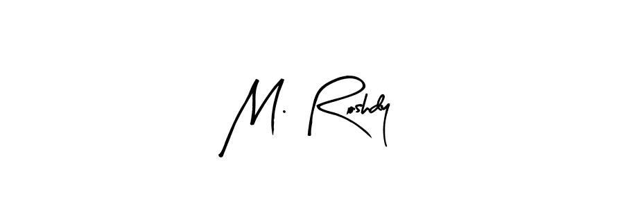 How to Draw M. Roshdy signature style? Arty Signature is a latest design signature styles for name M. Roshdy. M. Roshdy signature style 8 images and pictures png