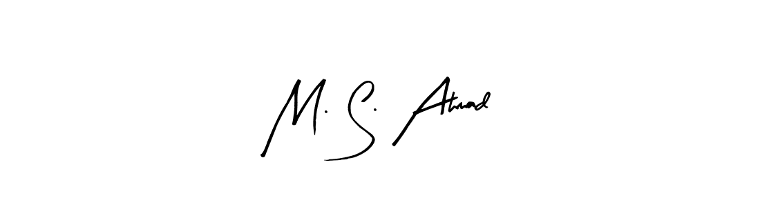 How to make M. S. Ahmad signature? Arty Signature is a professional autograph style. Create handwritten signature for M. S. Ahmad name. M. S. Ahmad signature style 8 images and pictures png