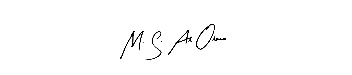 You should practise on your own different ways (Arty Signature) to write your name (M. S. Al Olama) in signature. don't let someone else do it for you. M. S. Al Olama signature style 8 images and pictures png