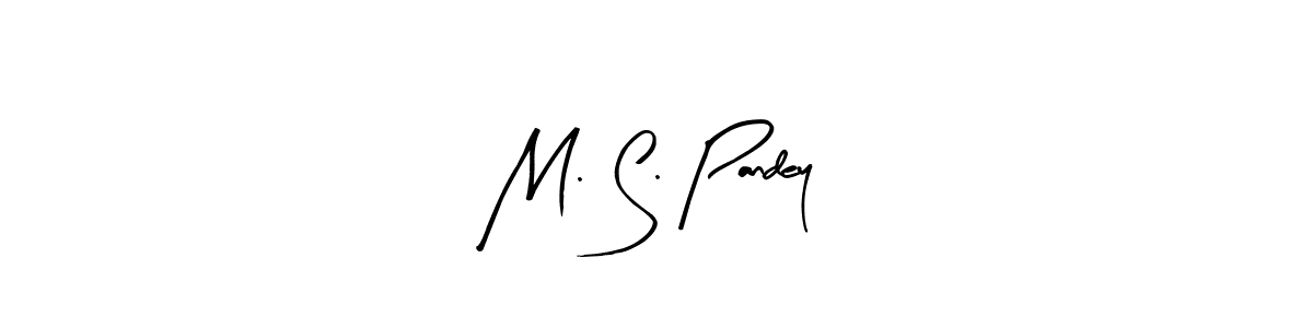 Use a signature maker to create a handwritten signature online. With this signature software, you can design (Arty Signature) your own signature for name M. S. Pandey. M. S. Pandey signature style 8 images and pictures png