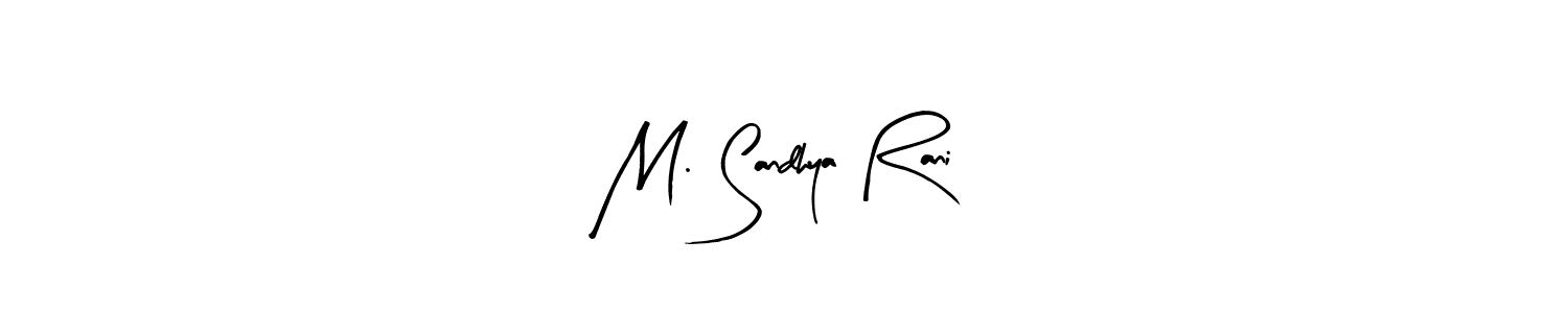 Best and Professional Signature Style for M. Sandhya Rani. Arty Signature Best Signature Style Collection. M. Sandhya Rani signature style 8 images and pictures png