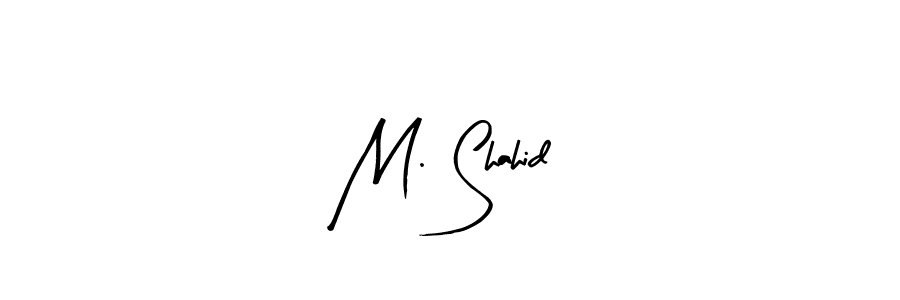 Design your own signature with our free online signature maker. With this signature software, you can create a handwritten (Arty Signature) signature for name M. Shahid. M. Shahid signature style 8 images and pictures png