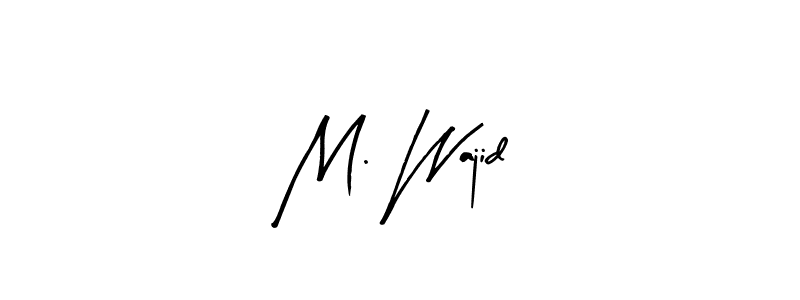 Make a beautiful signature design for name M. Wajid. With this signature (Arty Signature) style, you can create a handwritten signature for free. M. Wajid signature style 8 images and pictures png