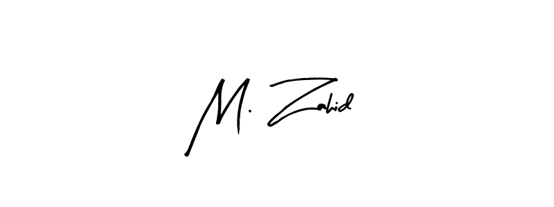 M. Zahid stylish signature style. Best Handwritten Sign (Arty Signature) for my name. Handwritten Signature Collection Ideas for my name M. Zahid. M. Zahid signature style 8 images and pictures png