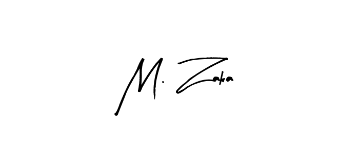 Make a beautiful signature design for name M. Zaka. With this signature (Arty Signature) style, you can create a handwritten signature for free. M. Zaka signature style 8 images and pictures png