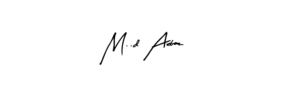 How to make M..d Arbaz name signature. Use Arty Signature style for creating short signs online. This is the latest handwritten sign. M..d Arbaz signature style 8 images and pictures png