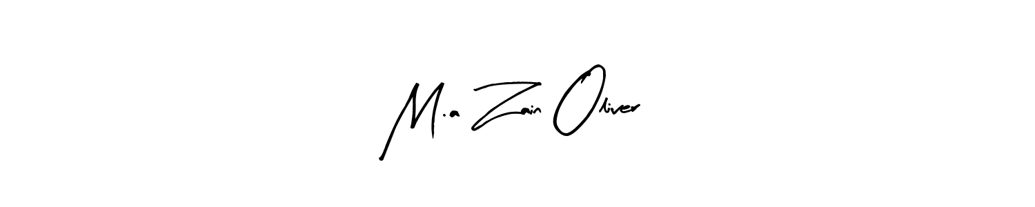 Design your own signature with our free online signature maker. With this signature software, you can create a handwritten (Arty Signature) signature for name M.a Zain Oliver. M.a Zain Oliver signature style 8 images and pictures png