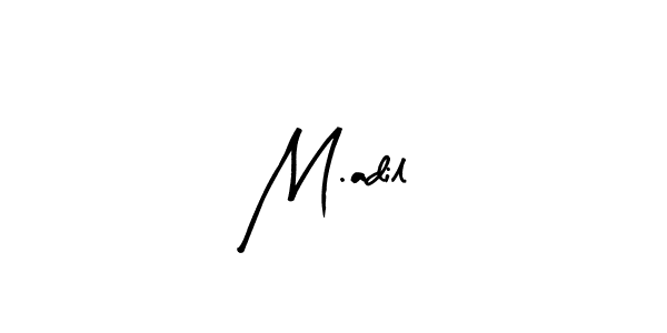 How to Draw M.adil signature style? Arty Signature is a latest design signature styles for name M.adil. M.adil signature style 8 images and pictures png