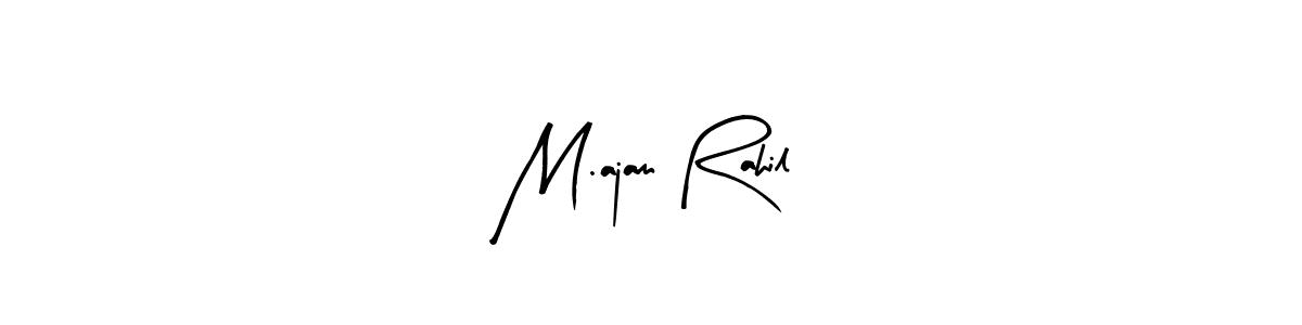 Best and Professional Signature Style for M.ajam Rahil. Arty Signature Best Signature Style Collection. M.ajam Rahil signature style 8 images and pictures png