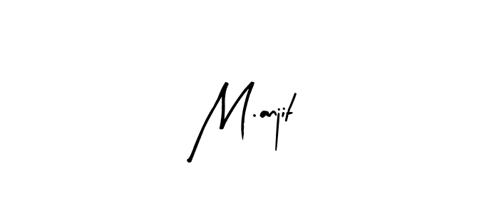 How to Draw M.anjit signature style? Arty Signature is a latest design signature styles for name M.anjit. M.anjit signature style 8 images and pictures png