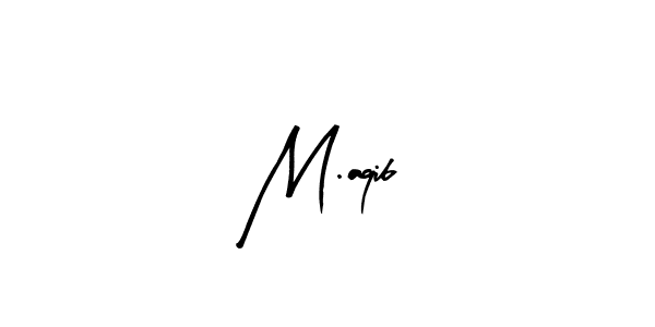 M.aqib stylish signature style. Best Handwritten Sign (Arty Signature) for my name. Handwritten Signature Collection Ideas for my name M.aqib. M.aqib signature style 8 images and pictures png