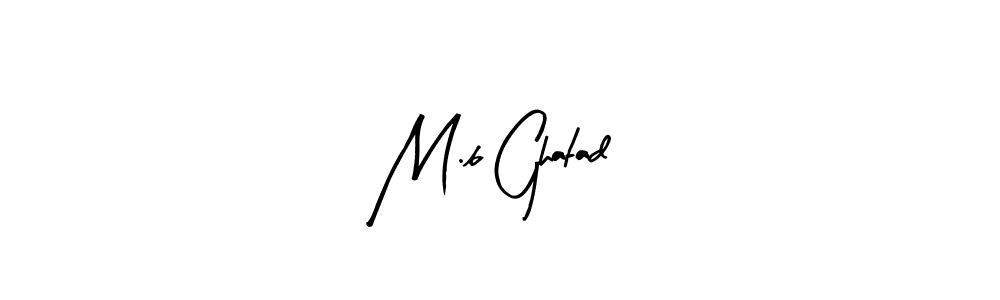 Use a signature maker to create a handwritten signature online. With this signature software, you can design (Arty Signature) your own signature for name M.b Ghatad. M.b Ghatad signature style 8 images and pictures png