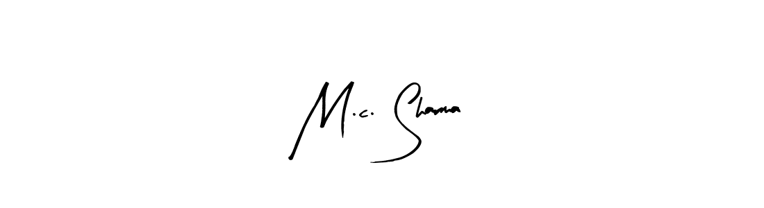 How to make M.c. Sharma signature? Arty Signature is a professional autograph style. Create handwritten signature for M.c. Sharma name. M.c. Sharma signature style 8 images and pictures png