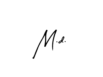 The best way (Arty Signature) to make a short signature is to pick only two or three words in your name. The name M.d. include a total of six letters. For converting this name. M.d. signature style 8 images and pictures png