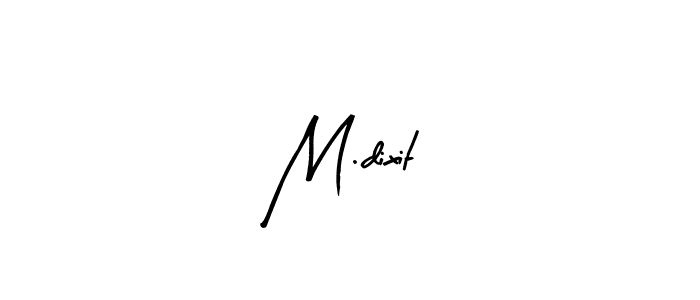 Design your own signature with our free online signature maker. With this signature software, you can create a handwritten (Arty Signature) signature for name M.dixit. M.dixit signature style 8 images and pictures png