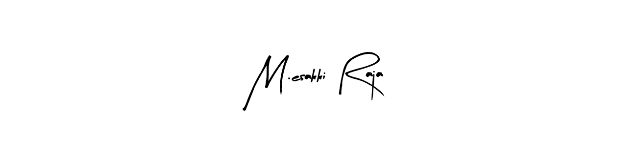 How to make M.esakki Raja name signature. Use Arty Signature style for creating short signs online. This is the latest handwritten sign. M.esakki Raja signature style 8 images and pictures png