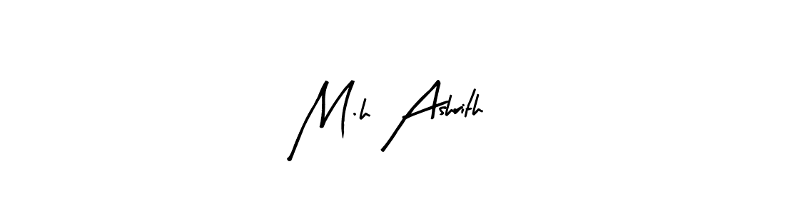 Best and Professional Signature Style for M.h Ashrith. Arty Signature Best Signature Style Collection. M.h Ashrith signature style 8 images and pictures png