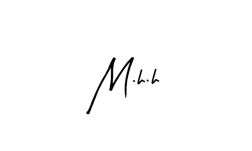 How to make M.h.h signature? Arty Signature is a professional autograph style. Create handwritten signature for M.h.h name. M.h.h signature style 8 images and pictures png