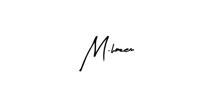 Also we have M.hazem name is the best signature style. Create professional handwritten signature collection using Arty Signature autograph style. M.hazem signature style 8 images and pictures png