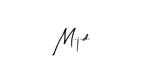 You should practise on your own different ways (Arty Signature) to write your name (M.j.d.) in signature. don't let someone else do it for you. M.j.d. signature style 8 images and pictures png