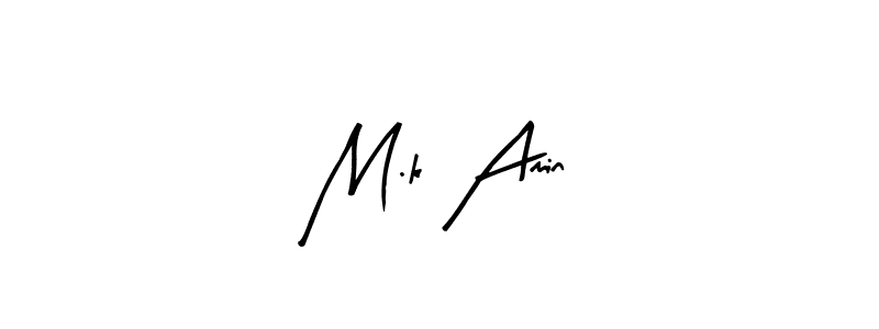 Design your own signature with our free online signature maker. With this signature software, you can create a handwritten (Arty Signature) signature for name M.k Amin. M.k Amin signature style 8 images and pictures png