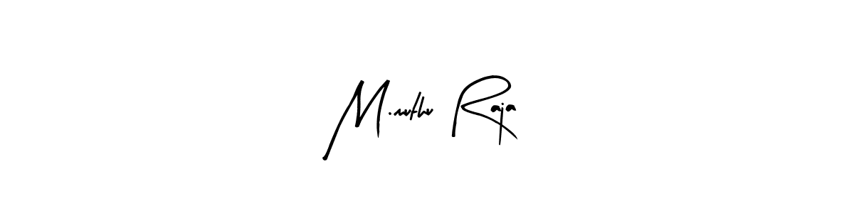 if you are searching for the best signature style for your name M.muthu Raja. so please give up your signature search. here we have designed multiple signature styles  using Arty Signature. M.muthu Raja signature style 8 images and pictures png