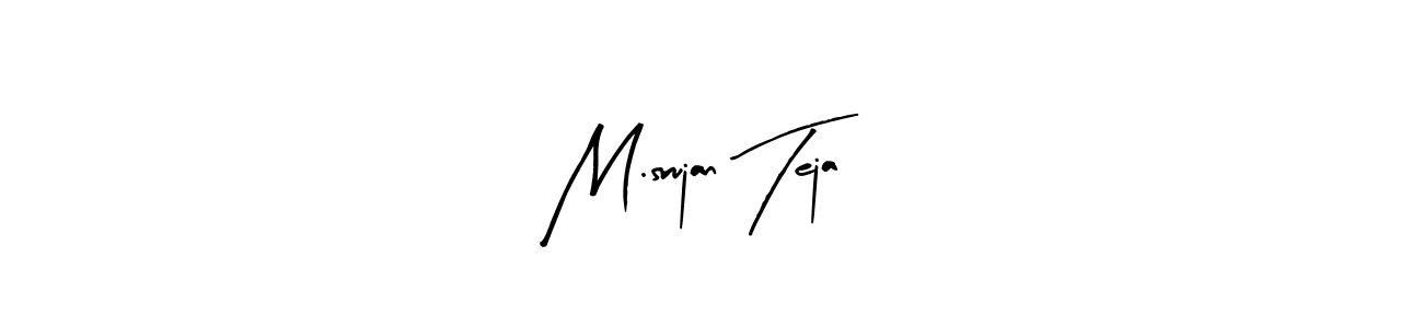 M.srujan Teja stylish signature style. Best Handwritten Sign (Arty Signature) for my name. Handwritten Signature Collection Ideas for my name M.srujan Teja. M.srujan Teja signature style 8 images and pictures png