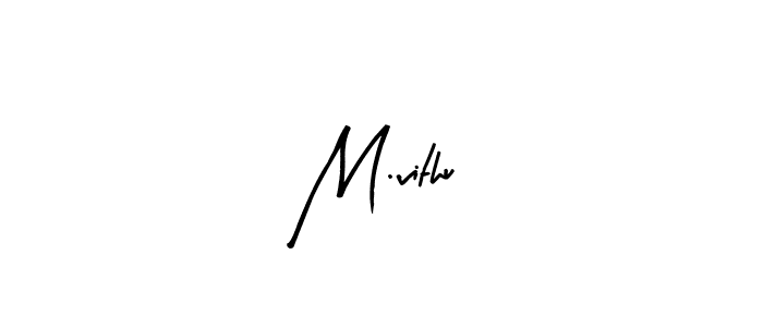 Use a signature maker to create a handwritten signature online. With this signature software, you can design (Arty Signature) your own signature for name M.vithu. M.vithu signature style 8 images and pictures png