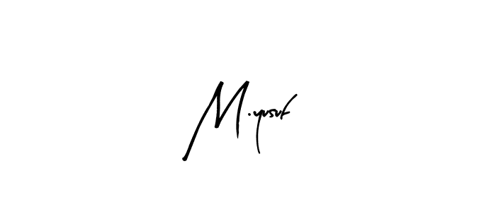 You should practise on your own different ways (Arty Signature) to write your name (M.yusuf) in signature. don't let someone else do it for you. M.yusuf signature style 8 images and pictures png