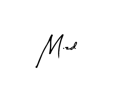 if you are searching for the best signature style for your name M.zd. so please give up your signature search. here we have designed multiple signature styles  using Arty Signature. M.zd signature style 8 images and pictures png