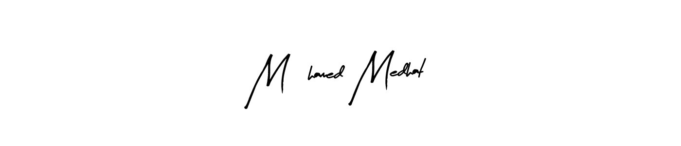 Create a beautiful signature design for name M9hamed Medhat. With this signature (Arty Signature) fonts, you can make a handwritten signature for free. M9hamed Medhat signature style 8 images and pictures png