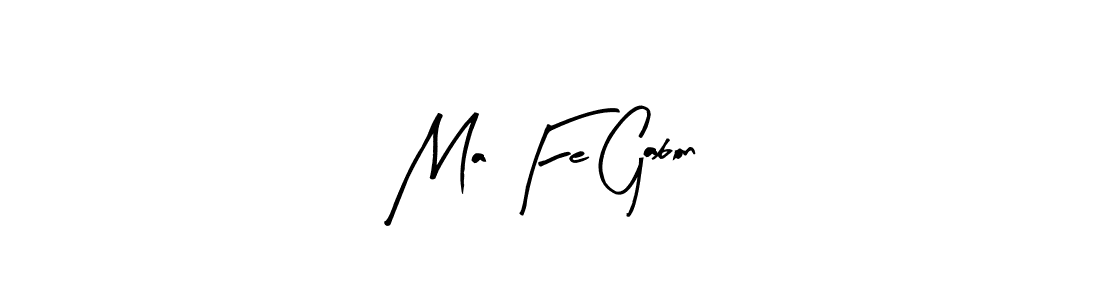 Create a beautiful signature design for name Ma Fe Gabon. With this signature (Arty Signature) fonts, you can make a handwritten signature for free. Ma Fe Gabon signature style 8 images and pictures png