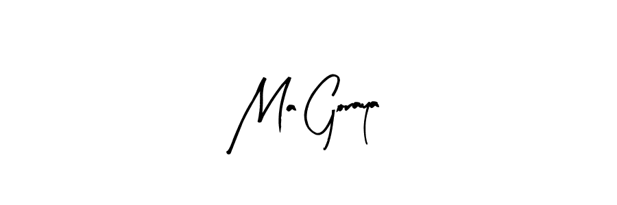 Once you've used our free online signature maker to create your best signature Arty Signature style, it's time to enjoy all of the benefits that Ma Goraya name signing documents. Ma Goraya signature style 8 images and pictures png