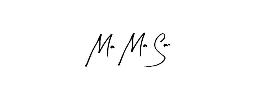 Ma Ma San stylish signature style. Best Handwritten Sign (Arty Signature) for my name. Handwritten Signature Collection Ideas for my name Ma Ma San. Ma Ma San signature style 8 images and pictures png