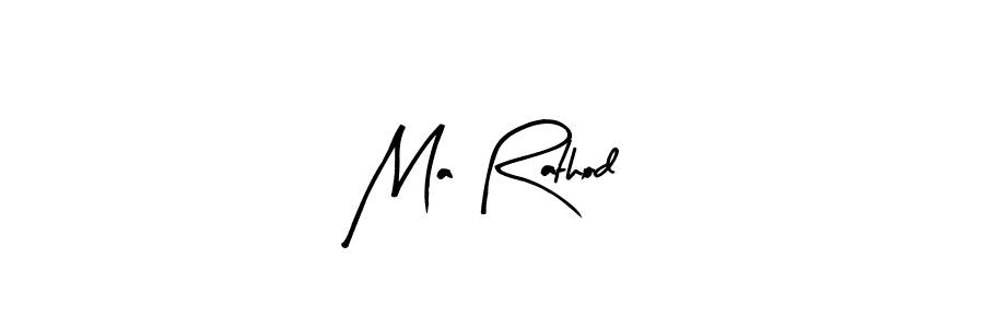 The best way (Arty Signature) to make a short signature is to pick only two or three words in your name. The name Ma Rathod include a total of six letters. For converting this name. Ma Rathod signature style 8 images and pictures png