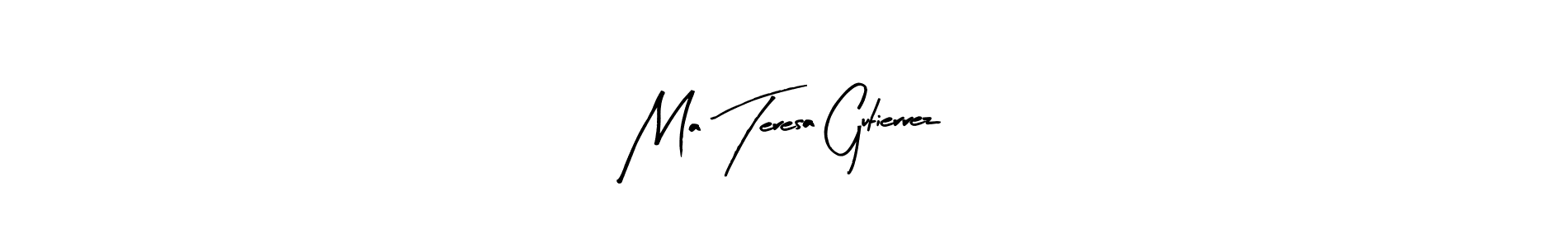 The best way (Arty Signature) to make a short signature is to pick only two or three words in your name. The name Ma Teresa Gutierrez include a total of six letters. For converting this name. Ma Teresa Gutierrez signature style 8 images and pictures png